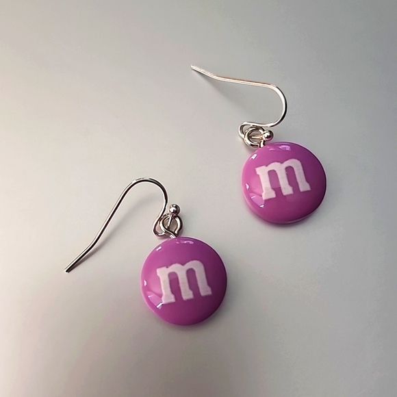 M&M  Earrings 925 French Hooks - Picture 1 of 3